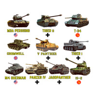 Top Ten Best WW2 Tanks M4 Sherman Panzer IV Tiger II T34 | Teevron