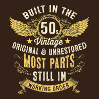 Mens Vintage 1950s Built In The 50s Fifties Funny 70th Birthday Heavy Core Tee | Teevron
