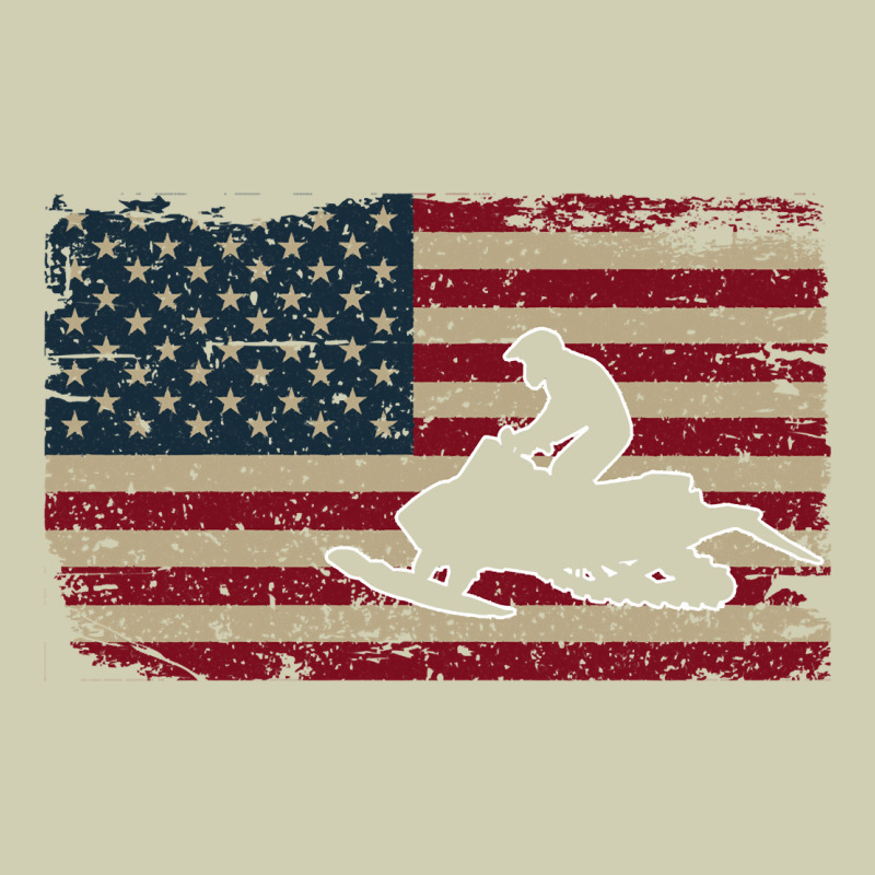 Snowmobile Usa Flag Snow Sled Patriotic Snowmobiling Gift Heavy Core Tee by longCreatives | Teevron