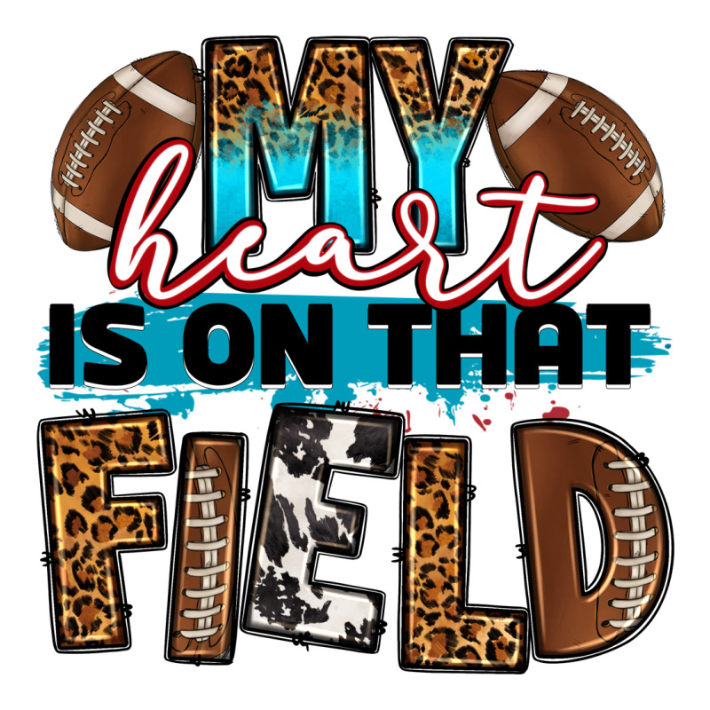 My Heart Is On That Field Football Urban Heavy Tee by RanaPortraitStore | Teevron
