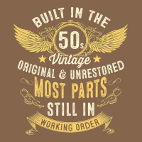 Mens Vintage 1950s Built In The 50s Fifties Funny 70th Birthday Premium Tee | Teevron