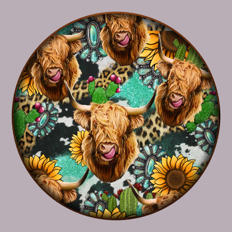 Highland Cow Pattern Vintage Tee by Jasminsmagicworld | Teevron