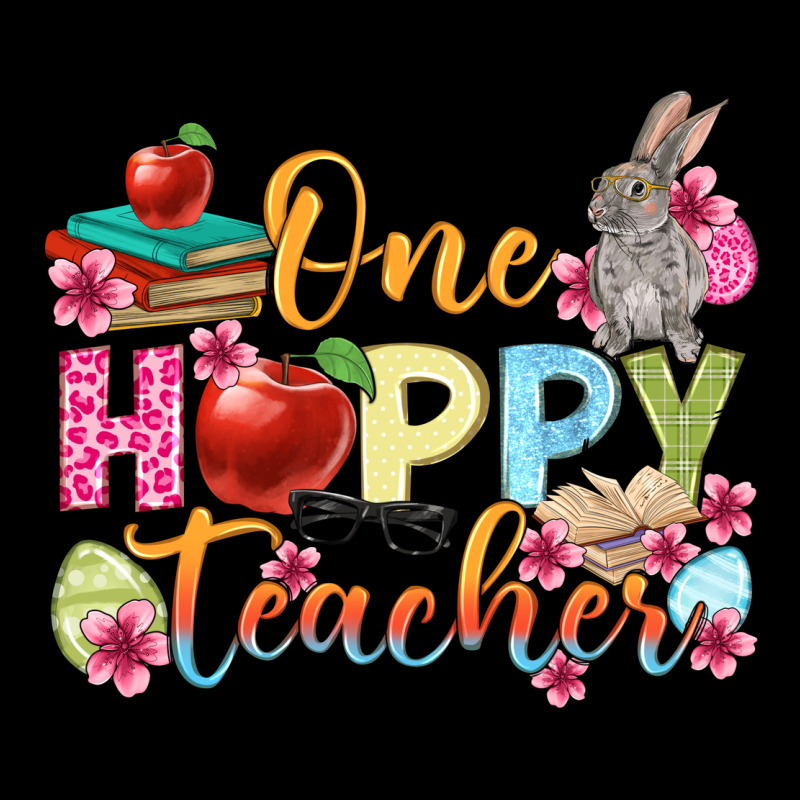 Easter Day One Hoppy Teacher Long Sleeve Tee by OliviaCreatesArt | Teevron