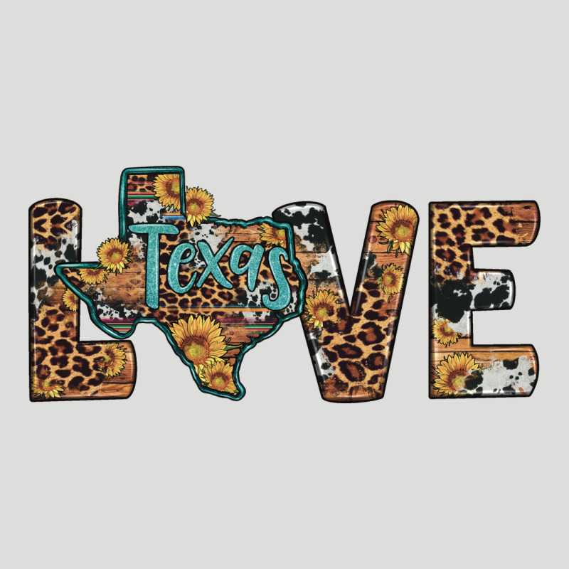 Love Texas Map Sunflower Leopard Cowhide Zipper Hoodie by Artiststas | Teevron