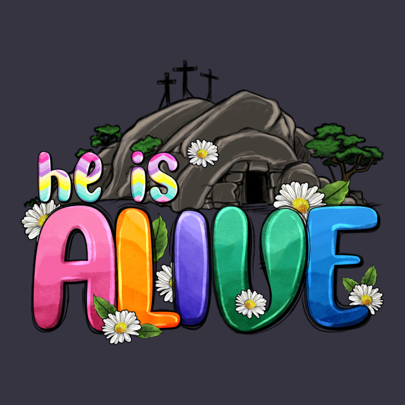 Easter Day He Is Alive Vintage Hoodie by OliviaCreatesArt | Teevron