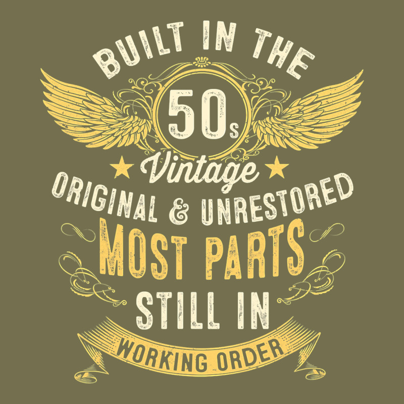 Mens Vintage 1950s Built In The 50s Fifties Funny 70th Birthday Vintage Hoodie by longCreatives | Teevron