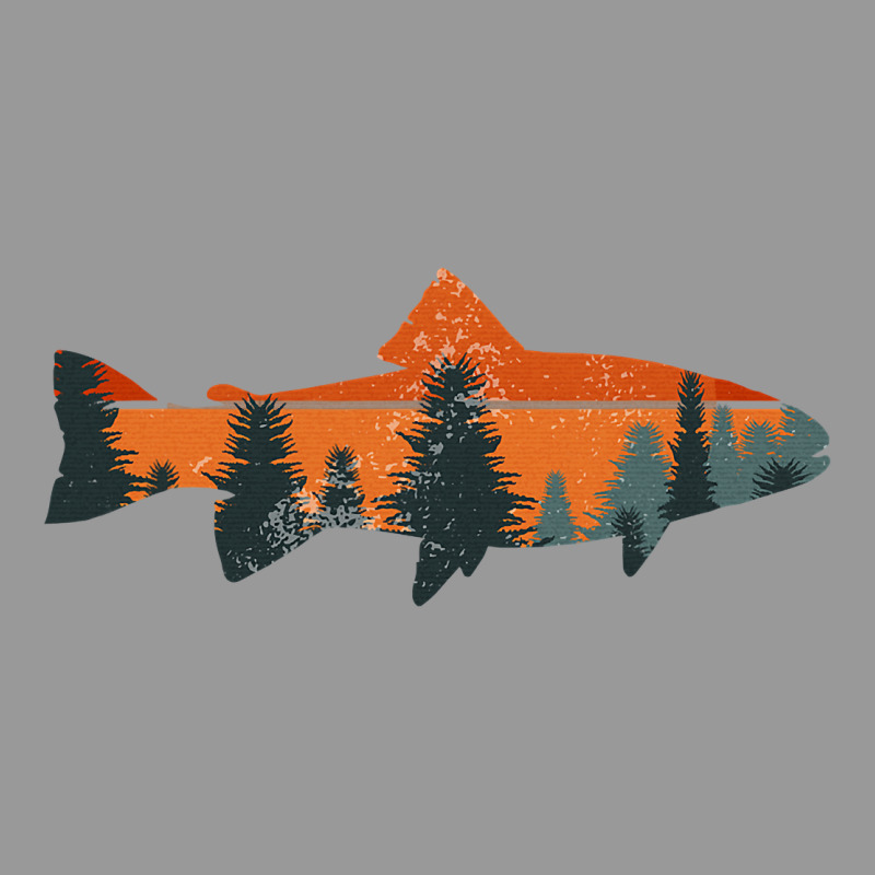 Trout Fly Fishing Nature Outdoor Fisherman Gift Vintage Hoodie by longCreatives | Teevron
