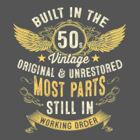 Mens Vintage 1950s Built In The 50s Fifties Funny 70th Birthday Zipper Hoodie | Teevron