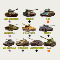 Top Ten Best Ww2 Tanks M4 Sherman Panzer Iv Tiger Ii T34 Zipper Hoodie | Teevron