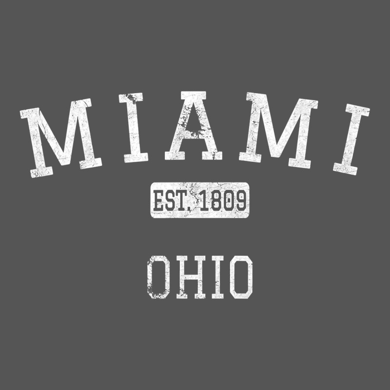 Miami Ohio Oh Vintage Zipper Hoodie by longCreatives | Teevron