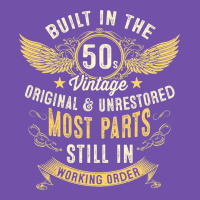 Mens Vintage 1950s Built In The 50s Fifties Funny 70th Birthday Premium Sweatshirt | Teevron