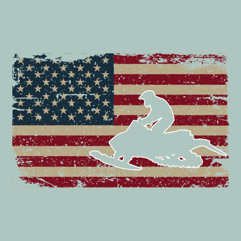 Snowmobile Usa Flag Snow Sled Patriotic Snowmobiling Gift Premium Sweatshirt by longCreatives | Teevron