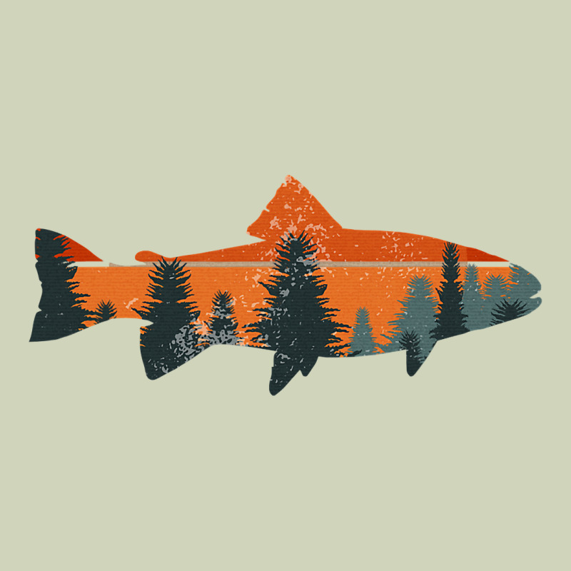 Trout Fly Fishing Nature Outdoor Fisherman Gift Heavyweight Hoodie by longCreatives | Teevron