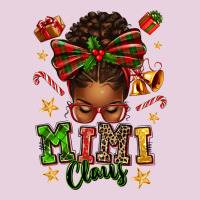 Mimi Claus Afro Messy Bun Ladies Tee | Teevron