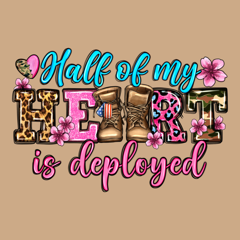 Half Of My Haert Is Deployed Olivia Vintage Hoodie by OliviaCreatesArt | Teevron