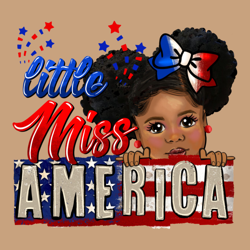 Little Miss America Black Girl Peekaboo Vintage Tee by CowGirlArtShop | Teevron