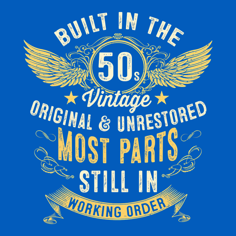 Mens Vintage 1950s Built In The 50s Fifties Funny 70th Birthday Urban Hoodie by longCreatives | Teevron