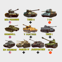 Top Ten Best Ww2 Tanks M4 Sherman Panzer Iv Tiger Ii T34 Urban Hoodie | Teevron