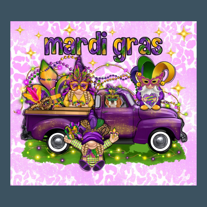 Mardi Gras With Gnomies Tumbler Urban Heavy Tee by HowdyJamesFarm | Teevron