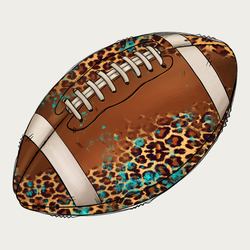 Western Football Leopard Turquoise Pattern Zipper Hoodie by Artiststas | Teevron