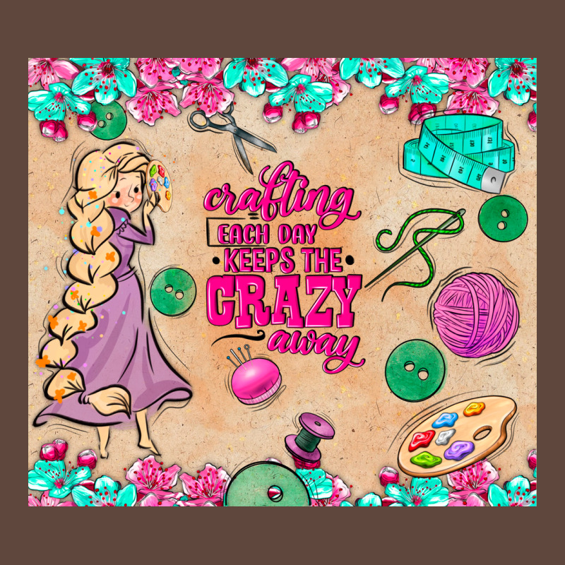 Sewing Crafting Each Day Keeps The Crazy Away Classic Tee by TumblerDesignByShophia | Teevron