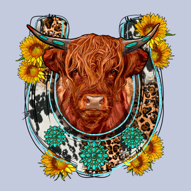 Western Leopard Cowhide Cow Horseshoe Long Sleeve Tee by OliviaCreatesArt | Teevron