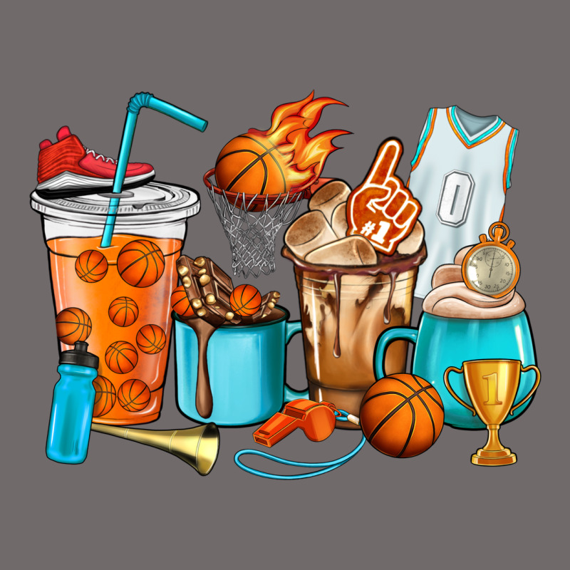 Basketball Coffee Cups Urban Heavy Tee by HowdyJamesFarm | Teevron