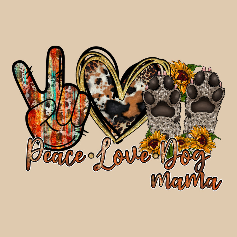Peace Love Dog Mama Heavyweight Sweatshirt by RacoonDesign | Teevron