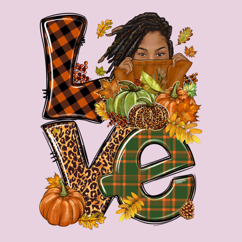 Love Fall With Afro Woman Ladies Tee by NancyCooperArtShop | Teevron