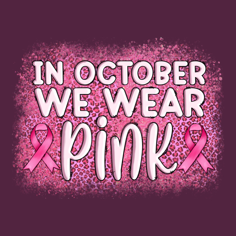 In October We Wear Pink Leopard Glitter Urban Hoodie by AdoDesignShop | Teevron