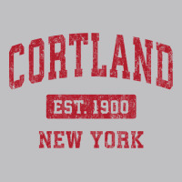 Cortland New York Ny Vintage Sports Design Red Design Sweat Classic Tee | Teevron