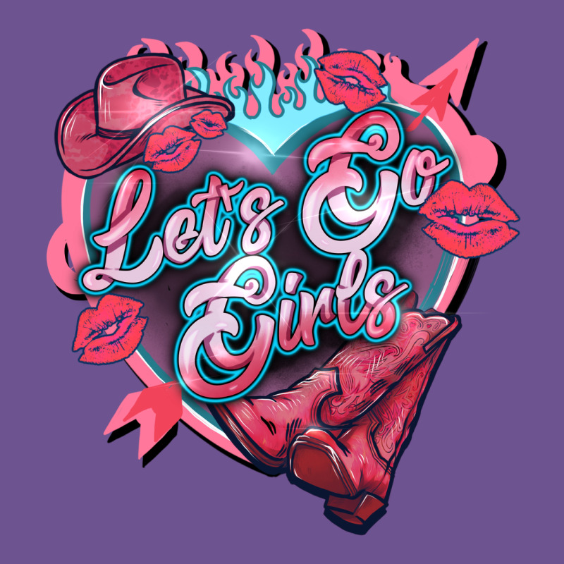 Let's Go Girls Pink Valentine's Day Vintage Tee by HowdyJamesFarm | Teevron