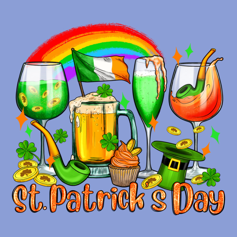 St. Patrick's Wine Glasses Long Sleeve Tee by OliviaCreatesArt | Teevron