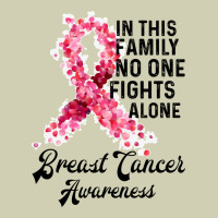 In This Family Fights Alone Breast Cancer Awareness Heavy Core Tee | Teevron