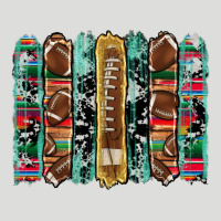 Football Serape Cowhide Turquoise Glitter  Brushstrokes Zipper Hoodie | Teevron