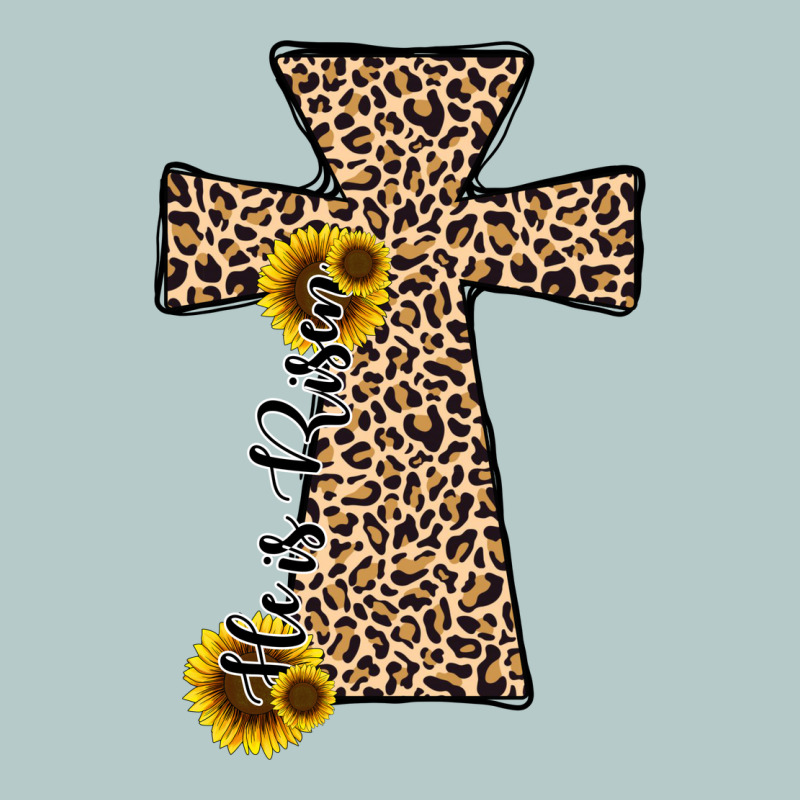 He Is Risen Leopard Cross Heavy Core Tee by JahusDesignShop | Teevron
