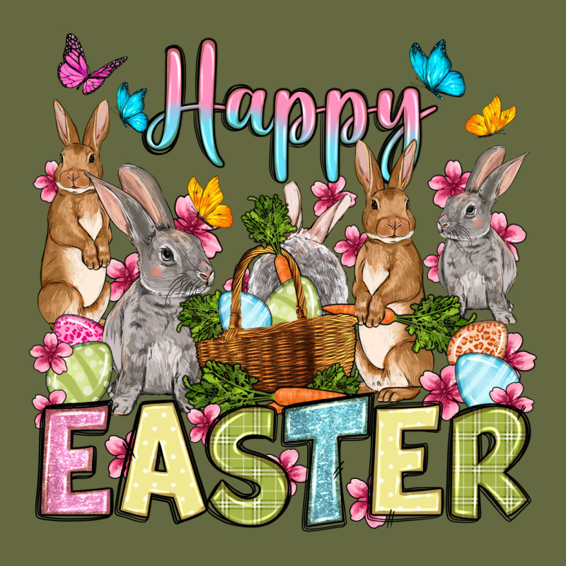 Happy Easter Bunnys Long Sleeve Tee by OliviaCreatesArt | Teevron