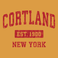 Cortland New York Ny Vintage Sports Design Red Design Sweat Urban Heavy Tee | Teevron