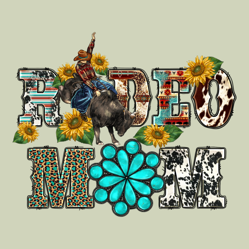 Western Rodeo Bullfighter Mom Turquoise Gemstones  Sunflowers Heavyweight Hoodie by BarkalooDesign | Teevron