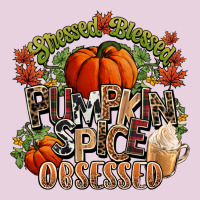 Stressed Blessed Pumpkin Spice Obsessed Fall Ladies Tee | Teevron