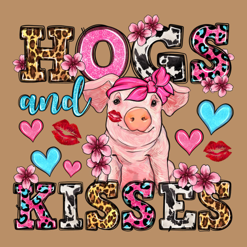 Hogs And Kisses Pig  Olivia Vintage Hoodie by OliviaCreatesArt | Teevron