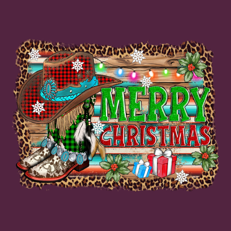 Merry Christmas Western Boots Urban Hoodie by AdoDesignShop | Teevron