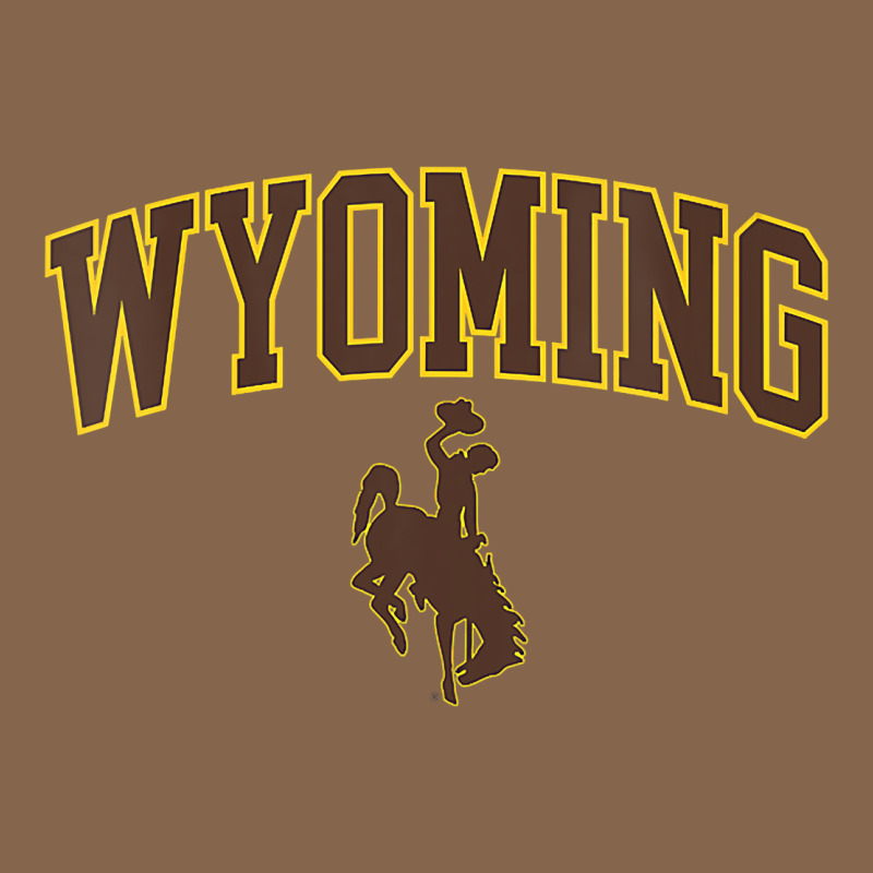 Womens Wyoming Cowboys Apparel Fan Favorite Arch Premium Tee by longCreatives | Teevron