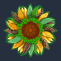 St Patricks Sunflower With Leopard  Shamrock And Glitter Zipper Hoodie | Teevron