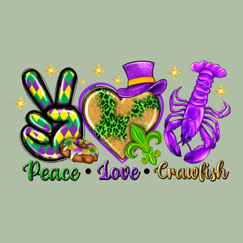 Peace Love Crawfish Urban Heavy Tee by HowdyJamesFarm | Teevron