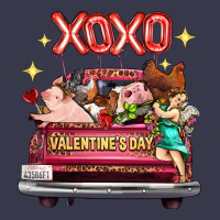 Valentine's Day Truck Farm Animals Cupid Xoxo Long Sleeve Tee | Teevron