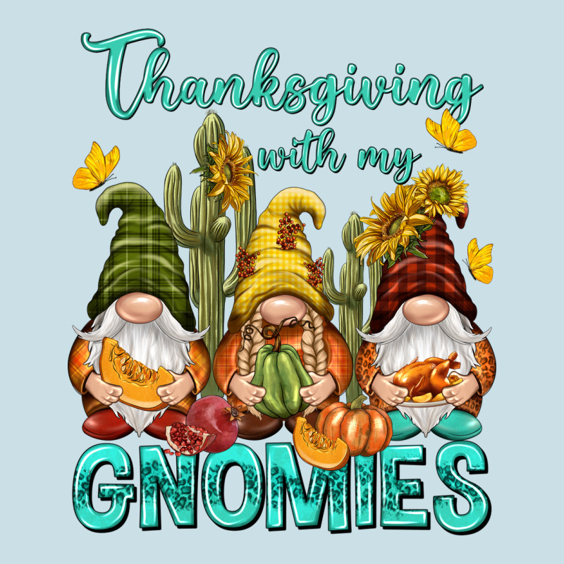 Thanksgiving With My Gnomes Ladies Tee by NancyCooperArtShop | Teevron