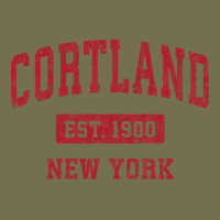 Cortland New York Ny Vintage Sports Design Red Design Sweat Vintage Hoodie | Teevron