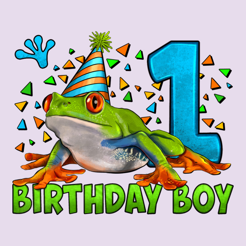 Birthday Boy Frog Age 1 Premium Hoodie by LillyAllenDesigns | Teevron