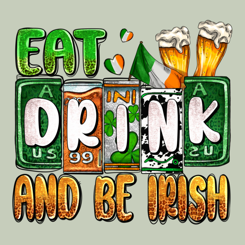 St. Patrick's Eat Drink And Be Irish Long Sleeve Tee by OliviaCreatesArt | Teevron